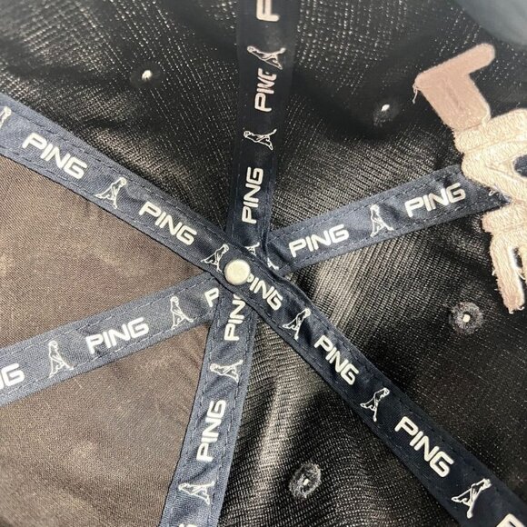 Ping G25 i25 Golf Hat Navy almost Black White logo Adjustable Cap One Size - Picture 9 of 15